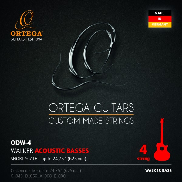 ORTEGA Custom Made Strings - Walker Acoustic Bass 4 String (ODW-4)