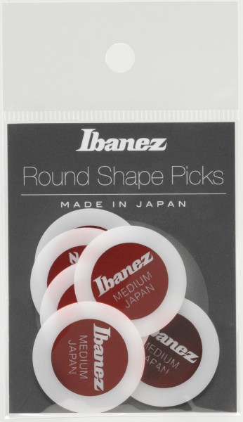 IBANEZ Round Pick 0,8mm - 6 pcs. white (PPA1M-WH)