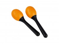 NINO Percussion Plastic Egg Maracas - Orange (NINO569OR)