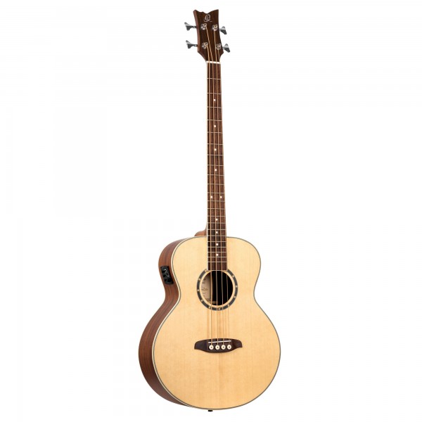 ORTEGA Deep Series 7 Medium Scale Acoustic Bass 4 String - Spruce / Mahogany Natural (D7E-4)