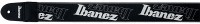 Preview: IBANEZ Design Strap - Black/White Logos (GSD50-P6) Preview: IBANEZ Design Strap - Black/White Logos (GSD50-P6)