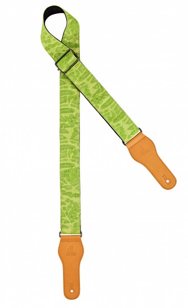 ORTEGA Spring Series Baumwollgitarrengurt - Green Jean (OCS-340)