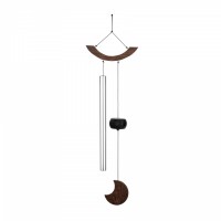 MEINL Sonic Energy Moon Meditation Chime, 35" / 88 cm, 432 Hz, Gebogene Aufhängung, Silber (MMC35S)