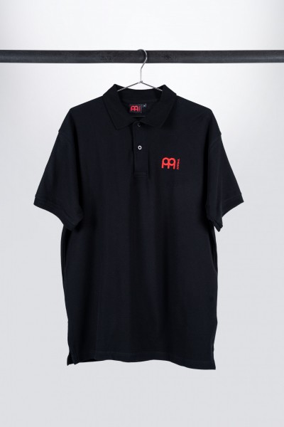 MEINL Poloshirt in schwarz mit Logo auf der linken Brust (M25)