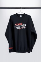 Tama black sweatshirt with logo on chest (TSB)