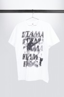 Tama t-shirt in white with Spray Paint frontprint (TT10GHET) Tama t-shirt in white with Spray Paint frontprint (TT10GHET)