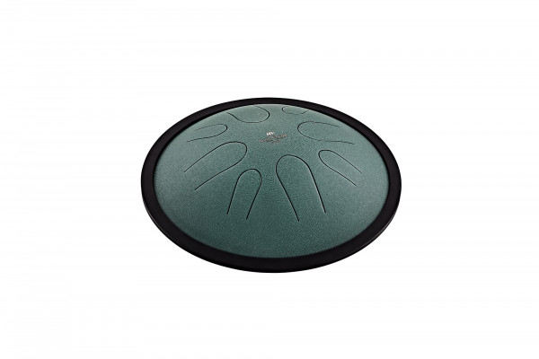 Meinl Sonic Energy 10" Compact Steel Tongue Drum, B Minor, 8 Notes, 432 Hz, Dark Green (CSTD1DG)
