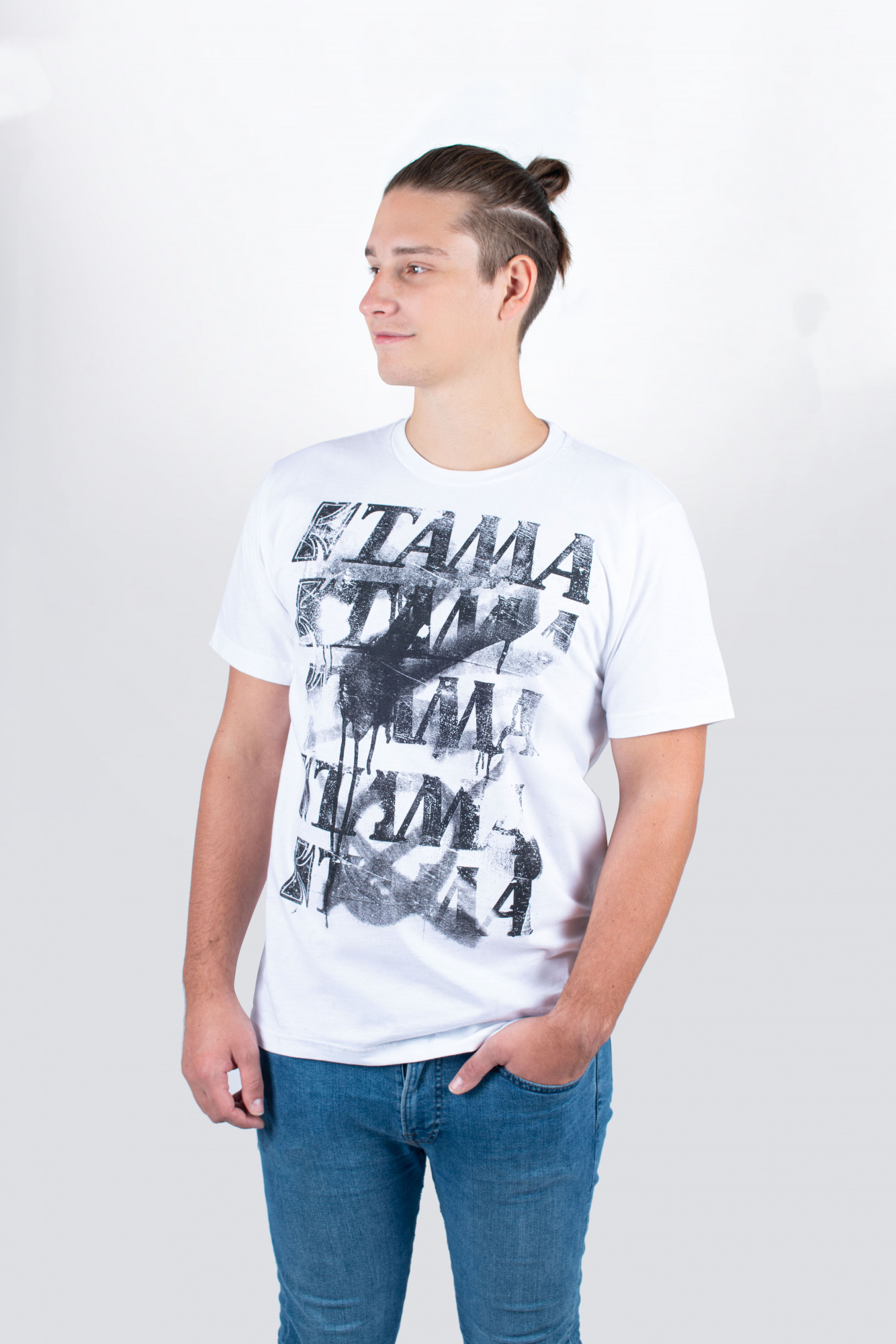 TAMA T-Shirt in weiß mit Spray Paint Frontprint (TT10GHET) | SALE | MEINL  Shop