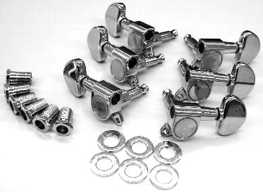 IBANEZ Machinehead set die-cast 3L/3R - chrome (5AMH35N)