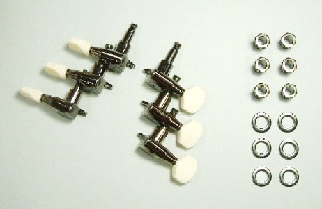 Ibanez 6-string tuning machine (L3/R3) in cosmo black for SZ4020FM (MB1004)