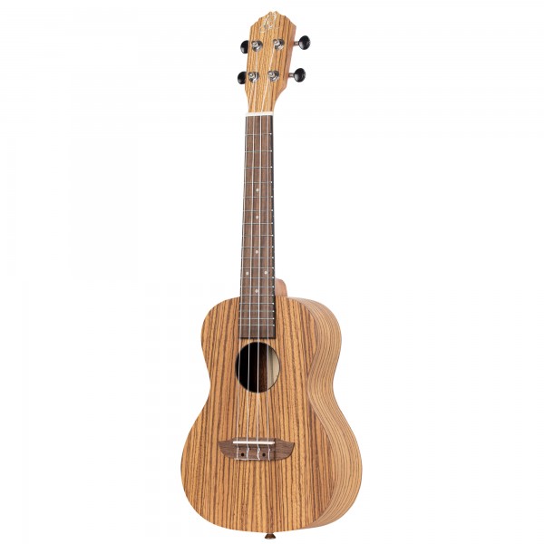 ORTEGA Timber Serie Konzert Ukulele 4 String Lefty - Zebrawood Natural + Bag (RFU11Z-L)