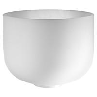 Meinl Sonic Energy 12" white-frosted Crystal Singing Bowl H3, 440 Hz, Kronenchakra (CSBM12B3)