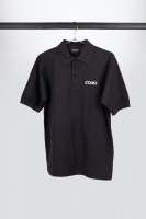 Tama black polo with embroidered logo on chest (TS10POLOBK) Tama black polo with embroidered logo on chest (TS10POLOBK)