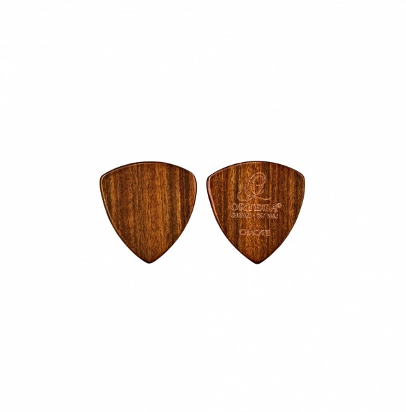 ORTEGA Chacate Holz Picks XL - flach / 2er Pack (OGPWXLF-CH2)