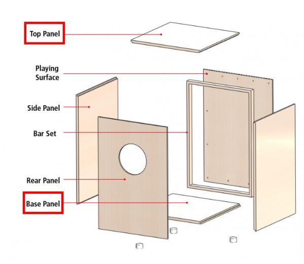 MEINL Percussion Top-/Base-Panel - for MYO-CAJ (MYO-SPARE-03)