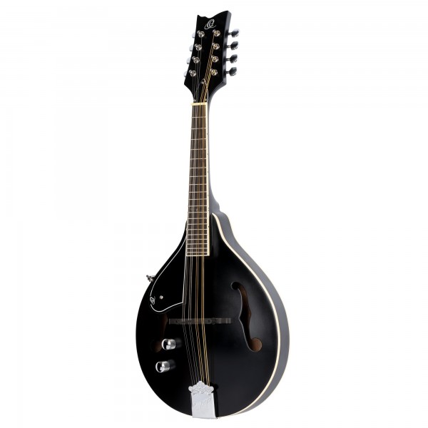 ORTEGA A-Style Series Mandoline 8 String Lefty - black + Gigbag and Strap (RMAE40SBK-L)