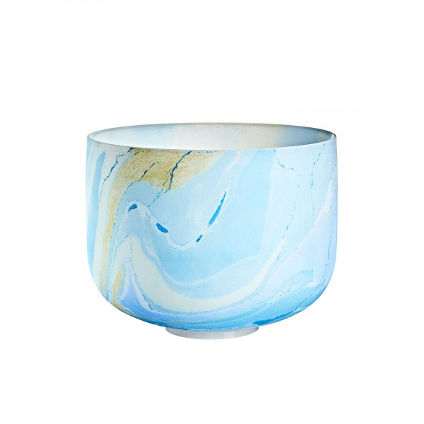 Meinl Sonic Energy 10" Marble Crystal Singing Bowl G4, Hellblau, 432 Hz, Halschakra (MCSB10G)