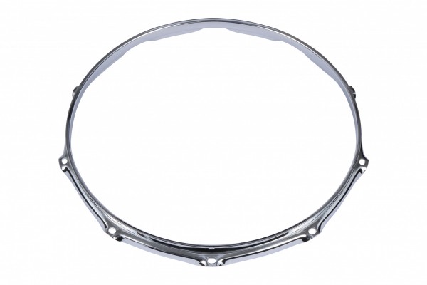 TAMA 2.3mm Steel Mighty Hoop 14" 10-Hole - Chrome Batter Side (MFM14-10)