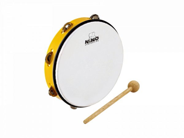 NINO Percussion Molded ABS Tambourine - 10" (NINO24Y)