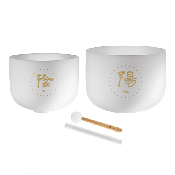 Meinl Sonic Energy 2-piece TCM Crystal Singing Bowl Set - Yin & Yang (TCMCSBSET2)