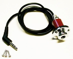 IBANEZ output jack - chrome for acoustic models (5AJK23F)