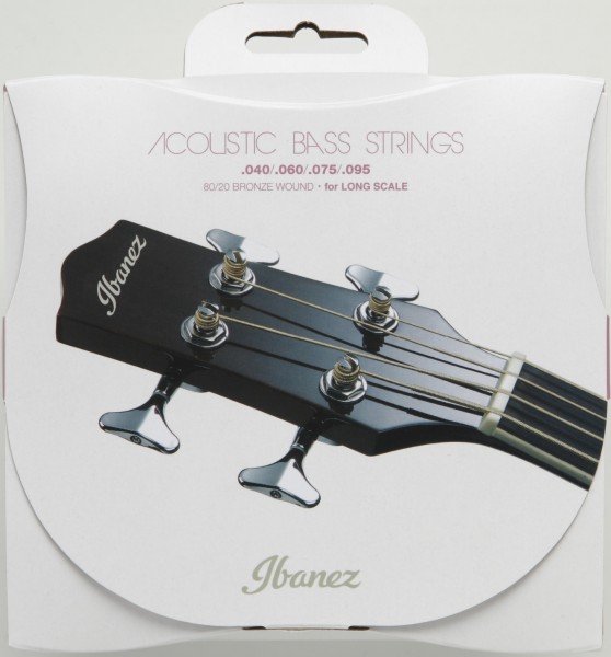 IBANEZ Saiten Set für 4 String Akustikbass - .040/.060/.075/.095 Coated 80/20 Bronze (IABS4C)