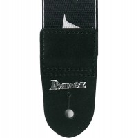 Preview: IBANEZ Design Strap - Black/White Logos (GSD50-P6) Preview: IBANEZ Design Strap - Black/White Logos (GSD50-P6)