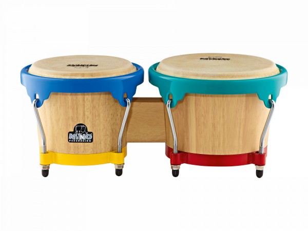 NINO Percussion Wood Bongo - 6 1/2" & 7 1/2" (NINO3NT-HK)