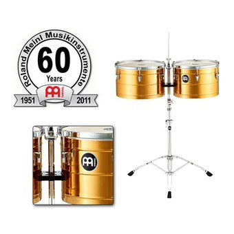 MEINL Percussion 60th Anniversary - Timbales Set 15+16" inkl. Ständer (60-BT1516)