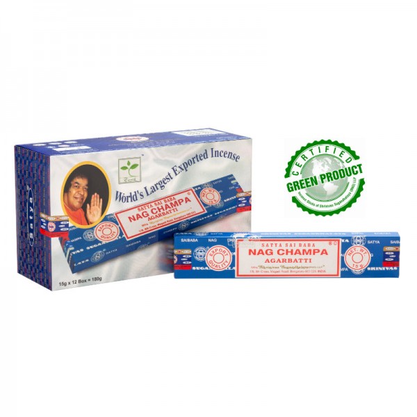SATYA NAG CHAMPA - 1x 15gm (SATYA-AGARBAT)