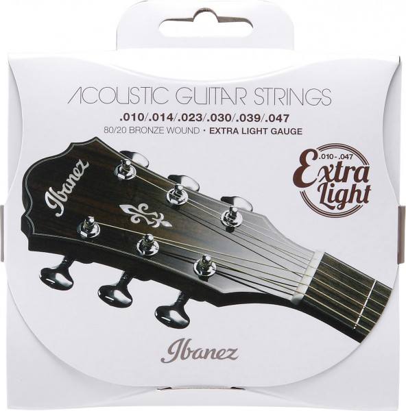 IBANEZ Saiten Set für 6 String Akustikgitarre - Extra Light (IACS61C)